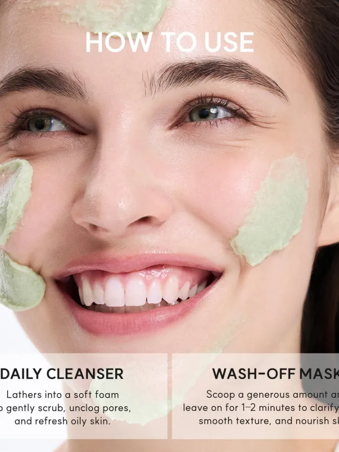 Arencia Fresh Green Rice Mochi Cleanser 120g – Καθαριστικό Προσώπου με Ρύζι για Πόρους, Μαύρα Στίγματα & Λιπαρότητα