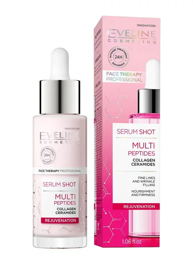 Eveline Cosmetics Face Therapy Professional Serum Shot Multipeptides Rejuvenating Treatment 30ml – Αντιγηραντικός Ορός Προσώπου για Σύσφιξη, Ελαστικότητα & Ρυτίδες