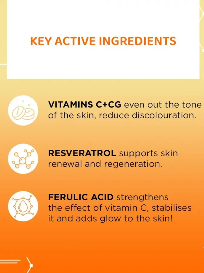 Eveline Cosmetics Serum Shot 15% Vitamin C+Cg Illuminating Treatment 30ml – Ορός Προσώπου για Λάμψη, Δυσχρωμίες & Ομοιόμορφο Τόνο