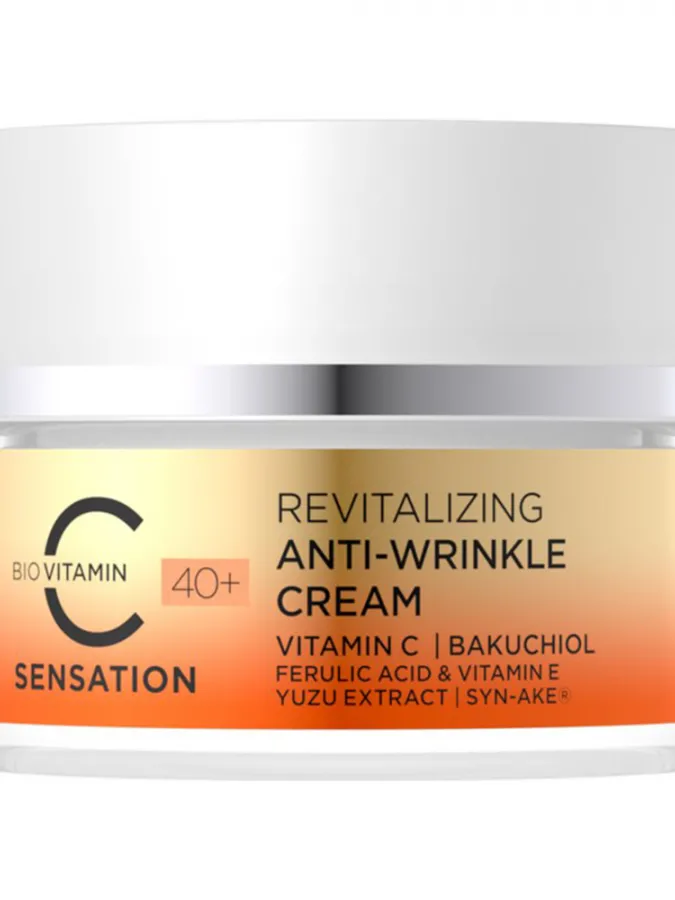 Eveline Cosmetics C Sensation 40+ Revitalizing Anti-Wrinkle Cream 50ml – Κρέμα Προσώπου με Βιταμίνη C για Ρυτίδες, Σύσφιξη & Λάμψη
