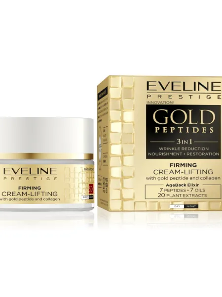 Eveline Gold Peptides Firming Cream-Lifting 50+ 50ml – Κρέμα Ημέρας & Νύχτας με Πεπτίδια & Κολλαγόνο για Σύσφιξη & Ρυτίδες