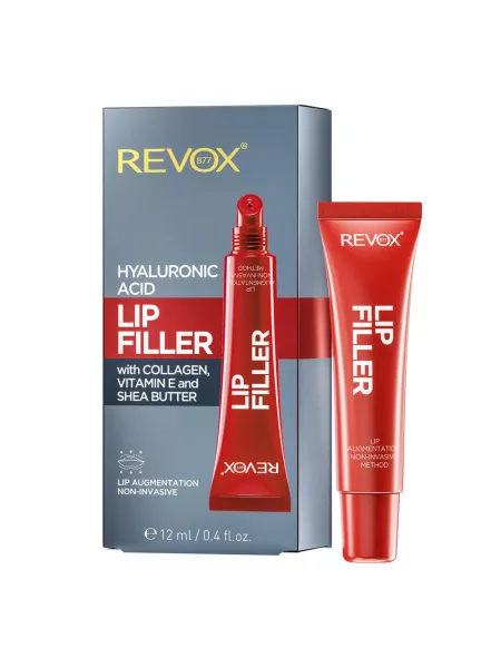 REVOX B77 Lip Filler Hyaluronic Acid 12ml – Lip Plumper με Υαλουρονικό Οξύ για Όγκο, Ενυδάτωση & Λείανση