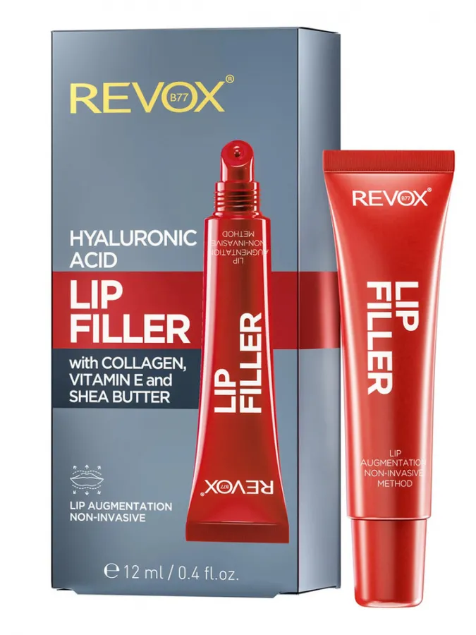 REVOX B77 Lip Filler Hyaluronic Acid 12ml – Lip Plumper με Υαλουρονικό Οξύ για Όγκο, Ενυδάτωση & Λείανση REVOX B77 Lip Filler Hyaluronic Acid 12ml – Lip Plumper με Υαλουρονικό Οξύ για Όγκο, Ενυδάτωση & Λείανση