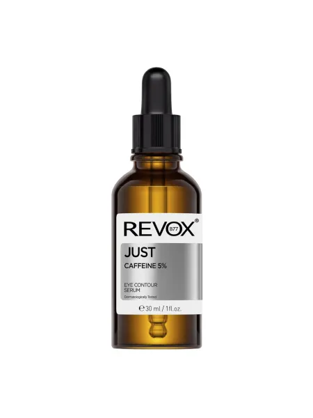 Revox B77 Just Caffeine 5% Eye Contour Serum 30ml – Ορός Ματιών με Καφεΐνη για Μαύρους Κύκλους, Πρήξιμο & Κουρασμένη Όψη
