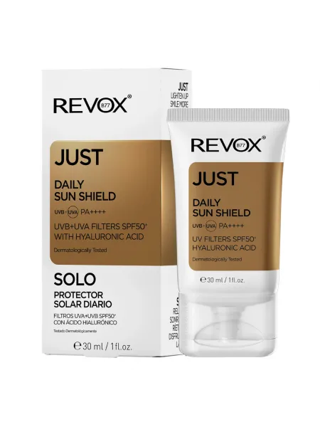 Revox Just Daily Sun Shield SPF50 +Hyaluronic Acid Face Cream | Αντηλιακή-Ενυδατική Κρέμα Προσώπου 30ml