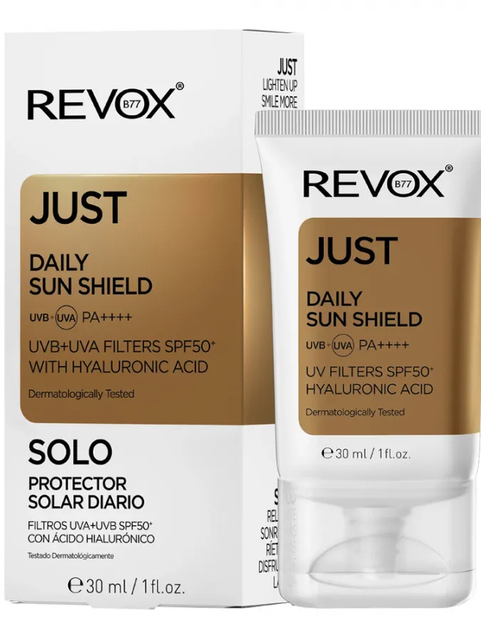 Revox Just Daily Sun Shield SPF50 +Hyaluronic Acid Face Cream | Αντηλιακή-Ενυδατική Κρέμα Προσώπου 30ml Revox Just Daily Sun Shield SPF50 +Hyaluronic Acid Face Cream | Αντηλιακή-Ενυδατική Κρέμα Προσώπου 30ml