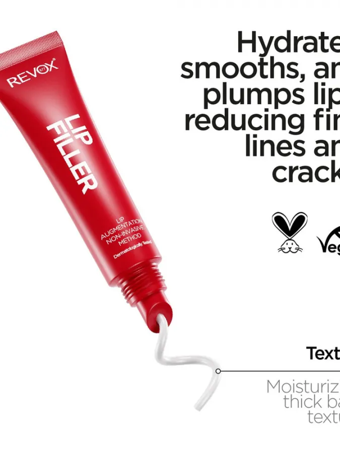 REVOX B77 Lip Filler Hyaluronic Acid 12ml – Lip Plumper με Υαλουρονικό Οξύ για Όγκο, Ενυδάτωση & Λείανση REVOX B77 Lip Filler Hyaluronic Acid 12ml – Lip Plumper με Υαλουρονικό Οξύ για Όγκο, Ενυδάτωση & Λείανση