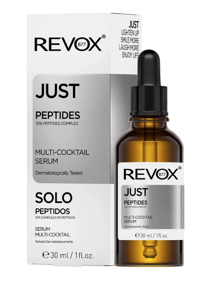 Revox B77 Just Peptides 10% Multi-Cocktail Serum 30ml – Ορός Προσώπου με Πεπτίδια για Ρυτίδες, Σύσφιξη & Ελαστικότητα