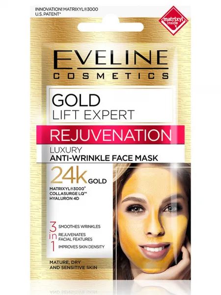 Eveline 24K Gold Lift Expert Rejuvenation Skin Face Mask (7ml)
