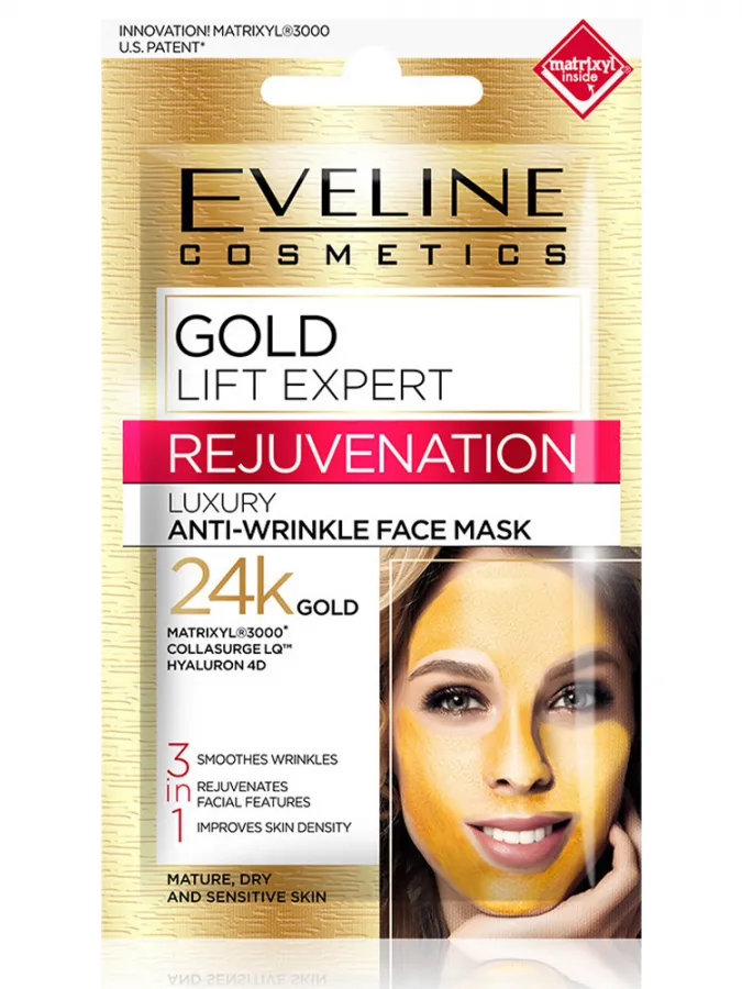 Eveline 24K Gold Lift Expert Rejuvenation Skin Face Mask (7ml)