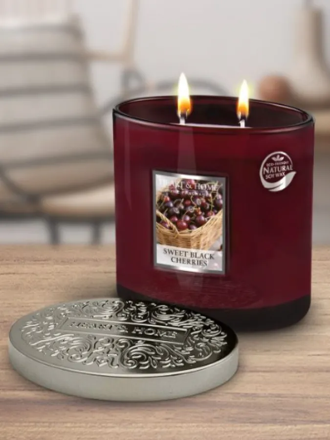 Heart and Home Άρωματικό Κερί με Διπλό Φυτίλι 40h 230gr #Γλυκά Μαυροκέρασα Heart and Home Άρωματικό Κερί με Διπλό Φυτίλι 40h 230gr #Γλυκά Μαυροκέρασα