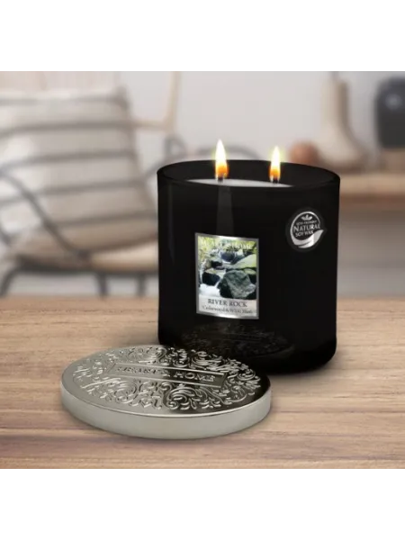 Heart and Home Άρωματικό Κερί με Διπλό Φυτίλι 40h 230gr #Ορμητικό Ποτάμι